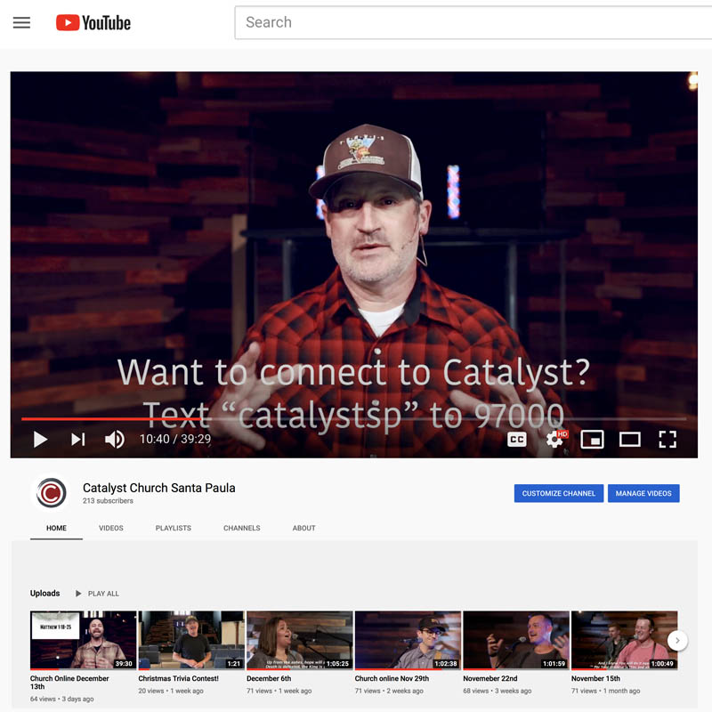Catalyst-Church-Youtube